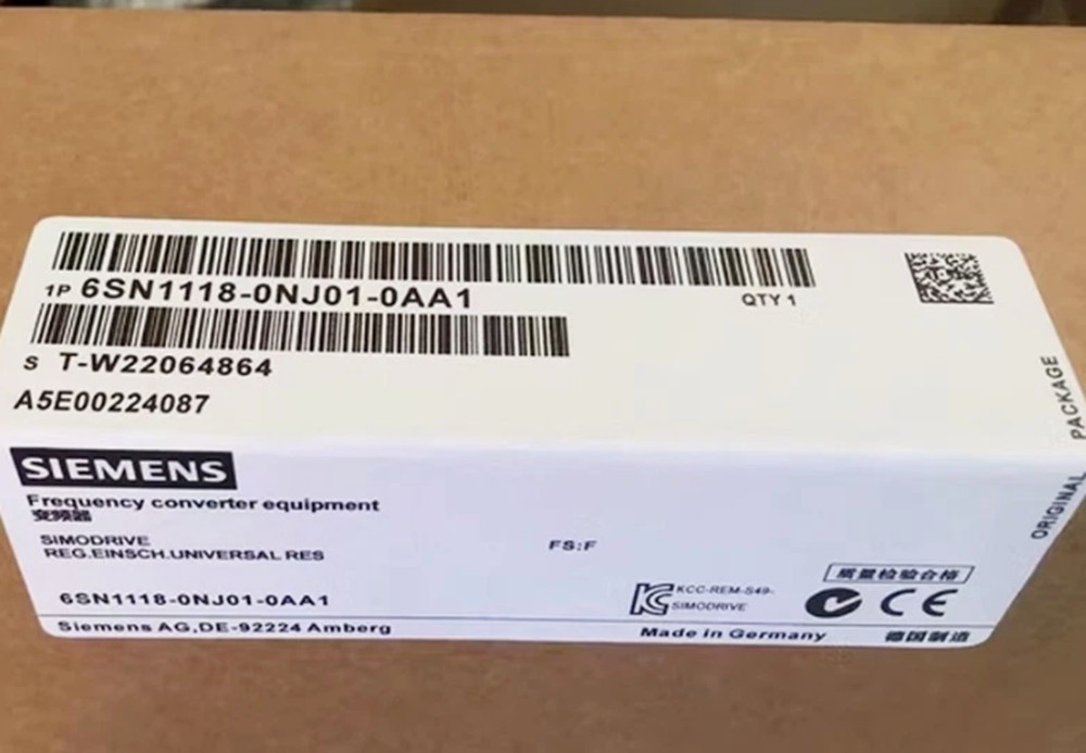 New In Box SIEMENS 6SN1118-0NJ01-0AA1 Control Module