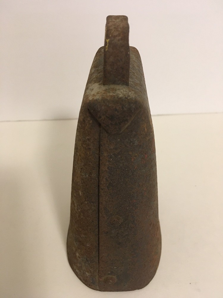 Antique Primitive Cow Bell Hand Forged Folded & Riveted