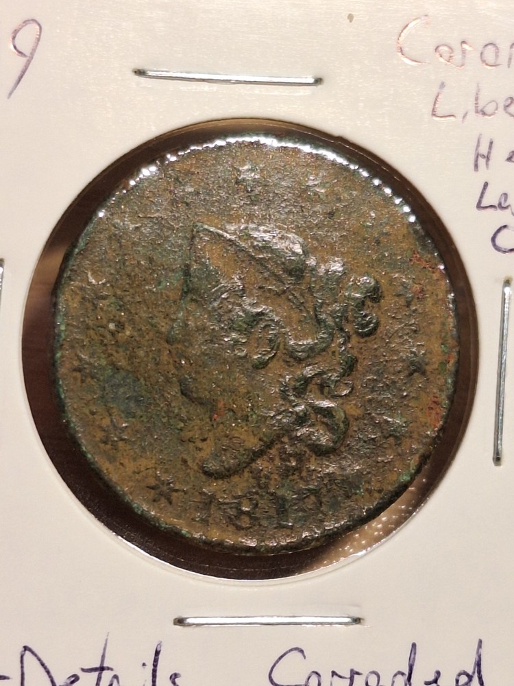 1819? Coronet Liberty Head Large Cent ~VF Nice Details