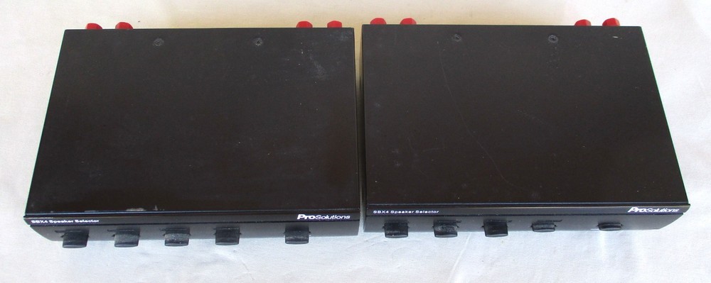 2 ProSolutions SBX4 4-Channel Speaker Selector 100W Max Per Channel