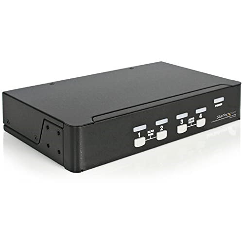 StarTech 4 Port Professional VGA USB KVM Switch with Hub