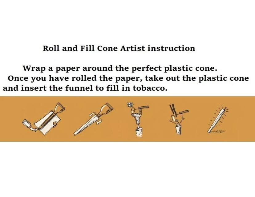 RAW cone Classic King Size Cone (100 pack)+cone maker roller filler device