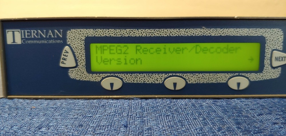 Tiernan TDR77 MPEG2 IRD Integrated Receiver Decoder