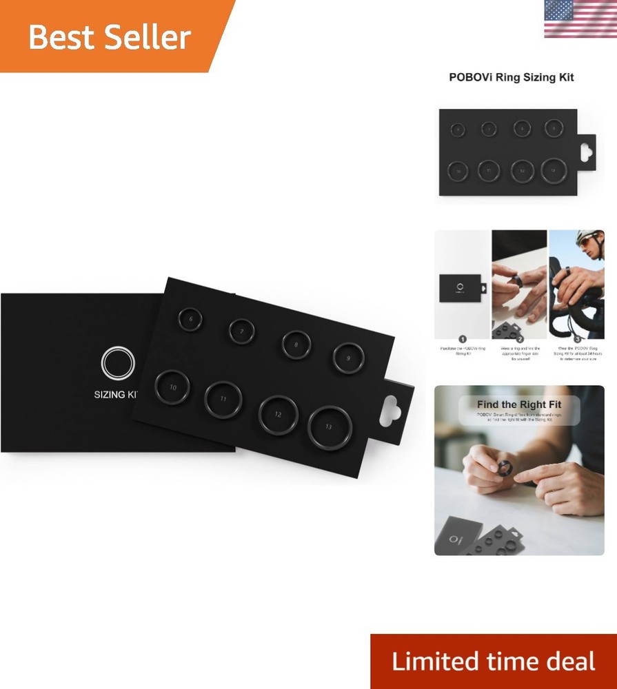 Ultimate Ring Sizing Kit - Custom Measurement Tool for Smart Rings 6-13
