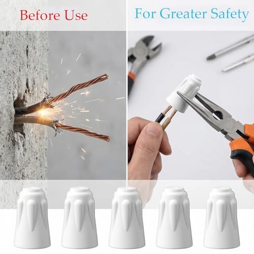 cobee 36 Pcs Ceramic Wire Connector, High Temp Wire Connectors White Ceramic