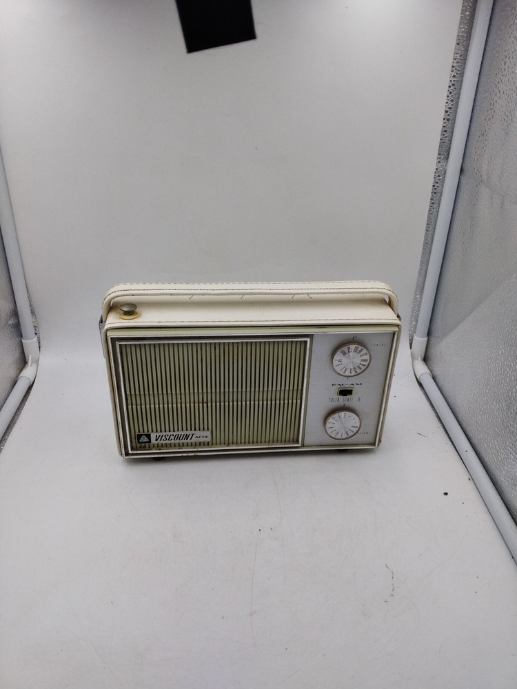 Viscount AC DC Solid State Transistor Radio Model 1528 Tested Working