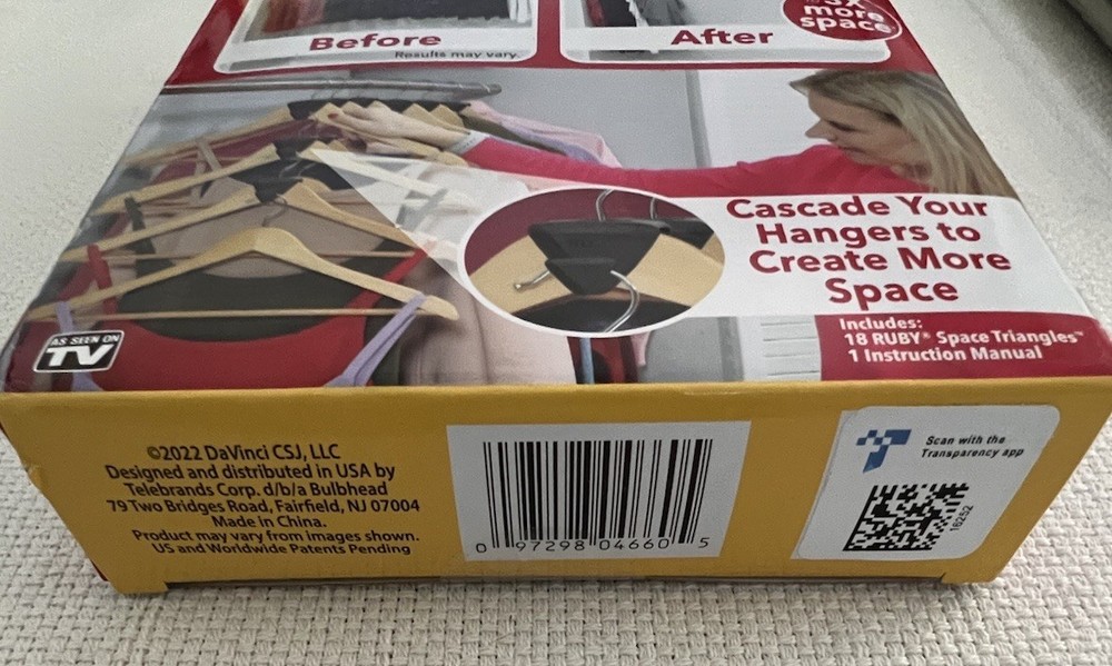 Ruby Space Triangles 18 Value Pack - Up To Triple Your Closet Space