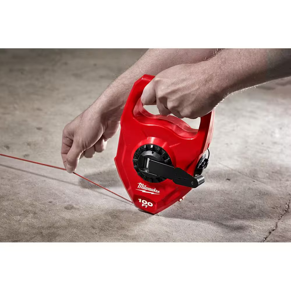 Milwaukee Chalk Line Replacement 100ft Braided High Strength Durable Reel