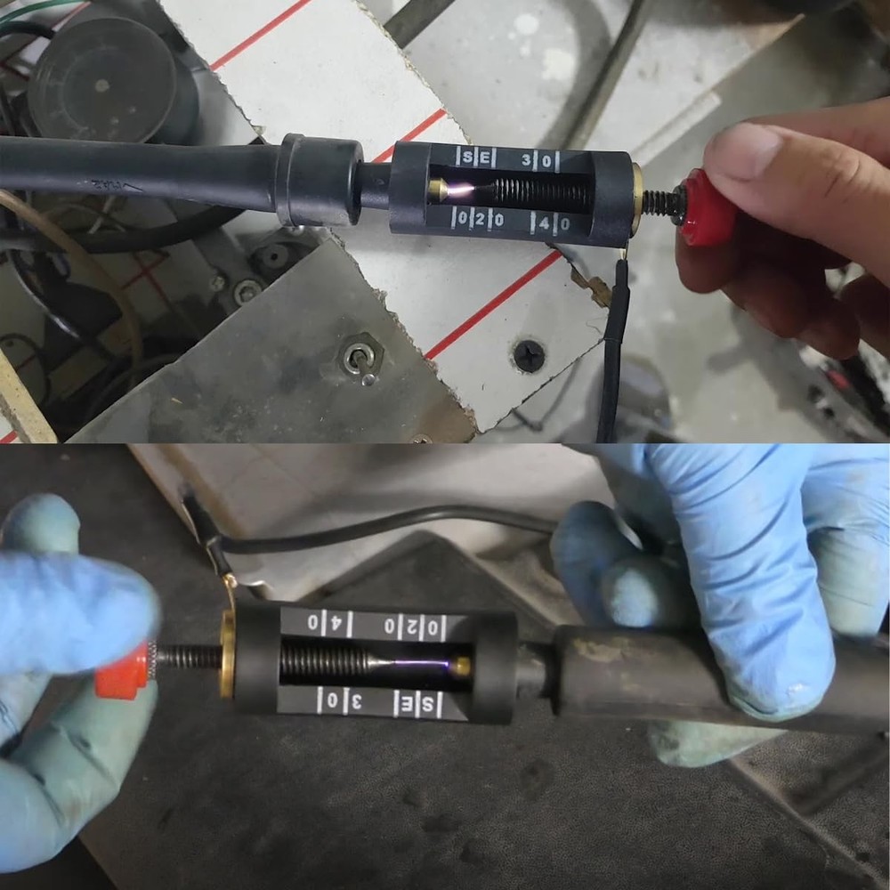 Spark Plug Tester, Adjustable Engine Ignition System Diagnostic Test Tool,...