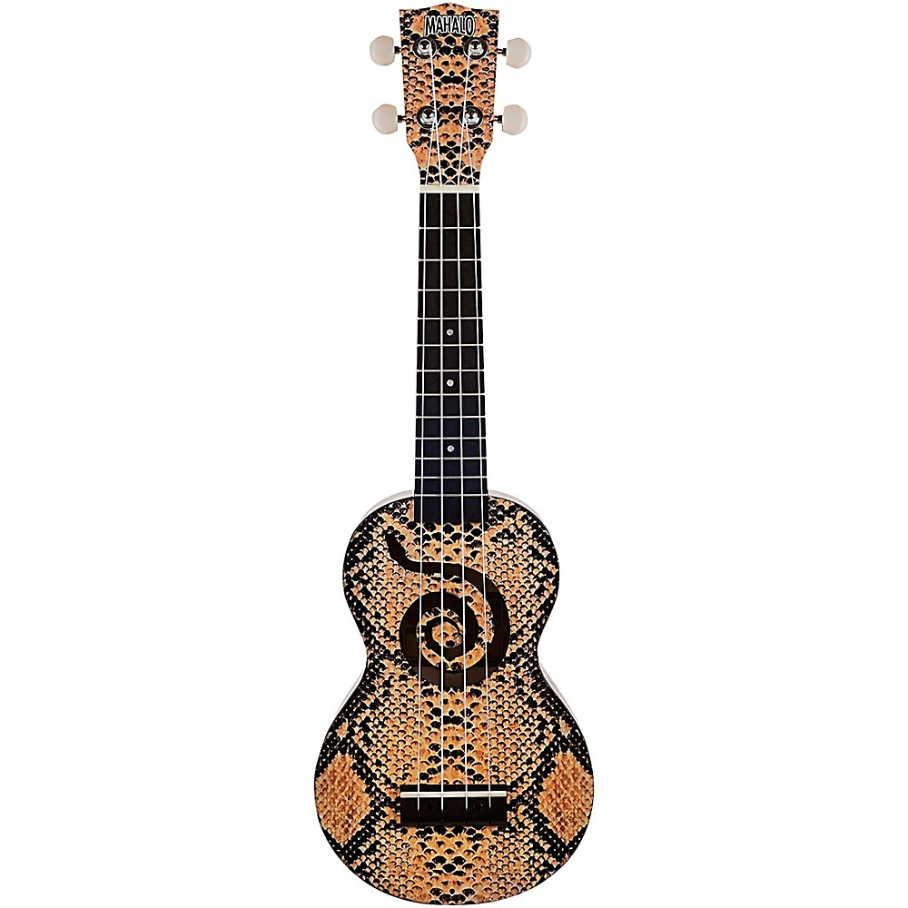Mahalo Art II Soprano Ukulele With Bag Python Motif