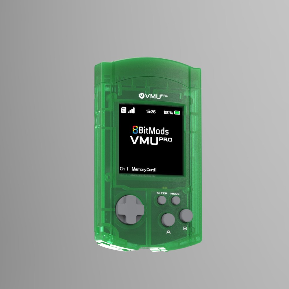 VMU Pro Handheld & Visual Memory Card for Sega Dreamcast