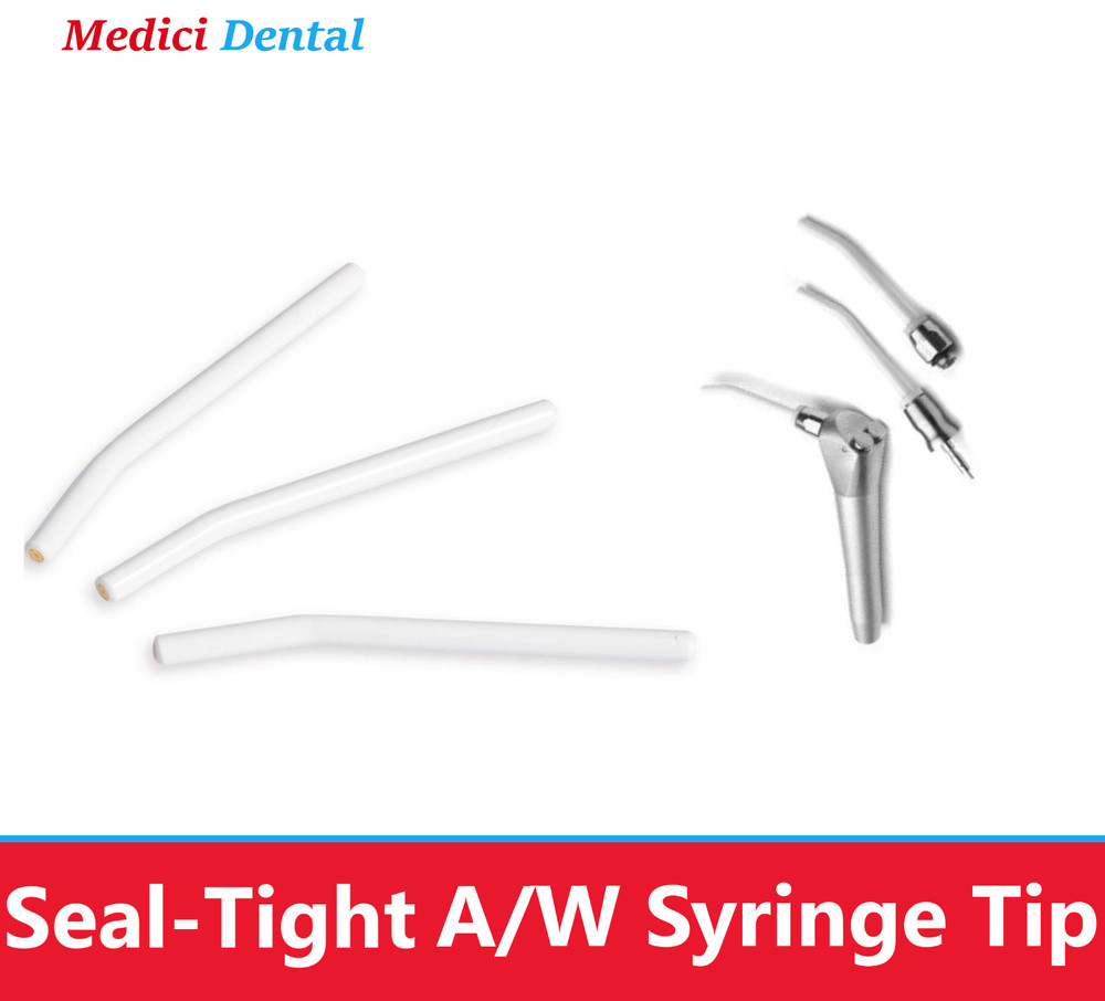 Dental Seal-Tight Air Water Syringe Tips, Replace Tip, White, 200/pack
