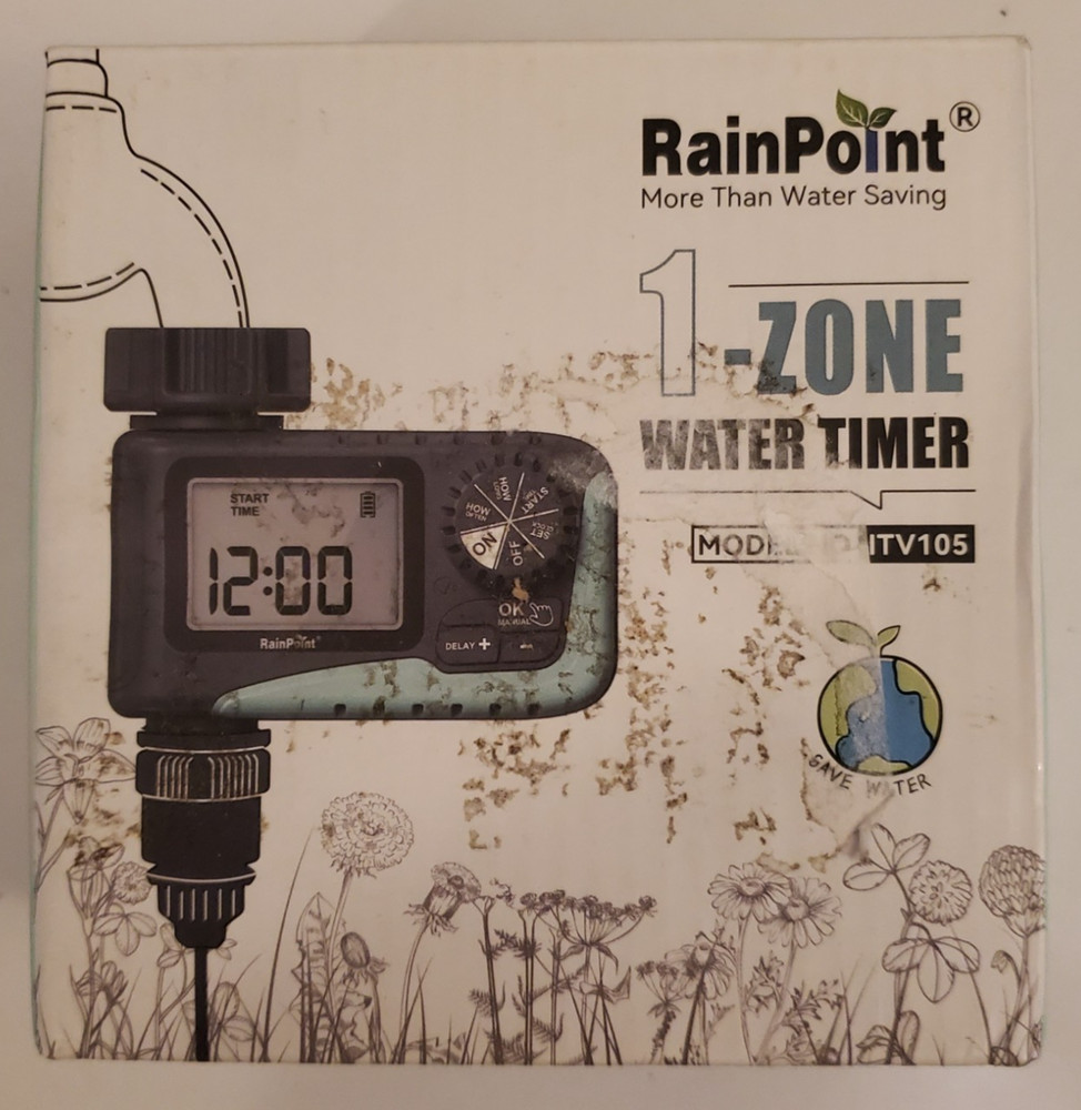 RainPoint, 1-Zone Water Timer, Model ITV105, New
