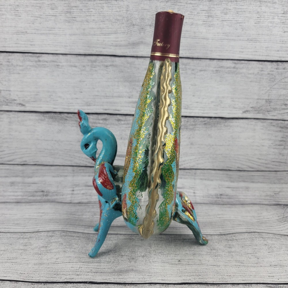 Proshyan Brandy Bottle Painted Colorful Art EMPTY Decanter