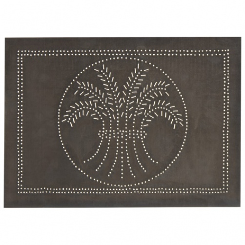 Horizontal Wheat Panel in Kettle Black Tin -4
