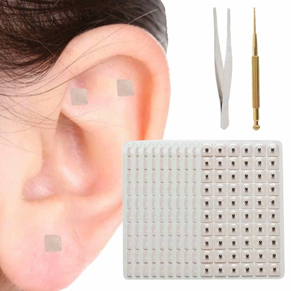 600pcs New Ear Acupuncture Massage Therapy Needle Patch Auricular Sticker