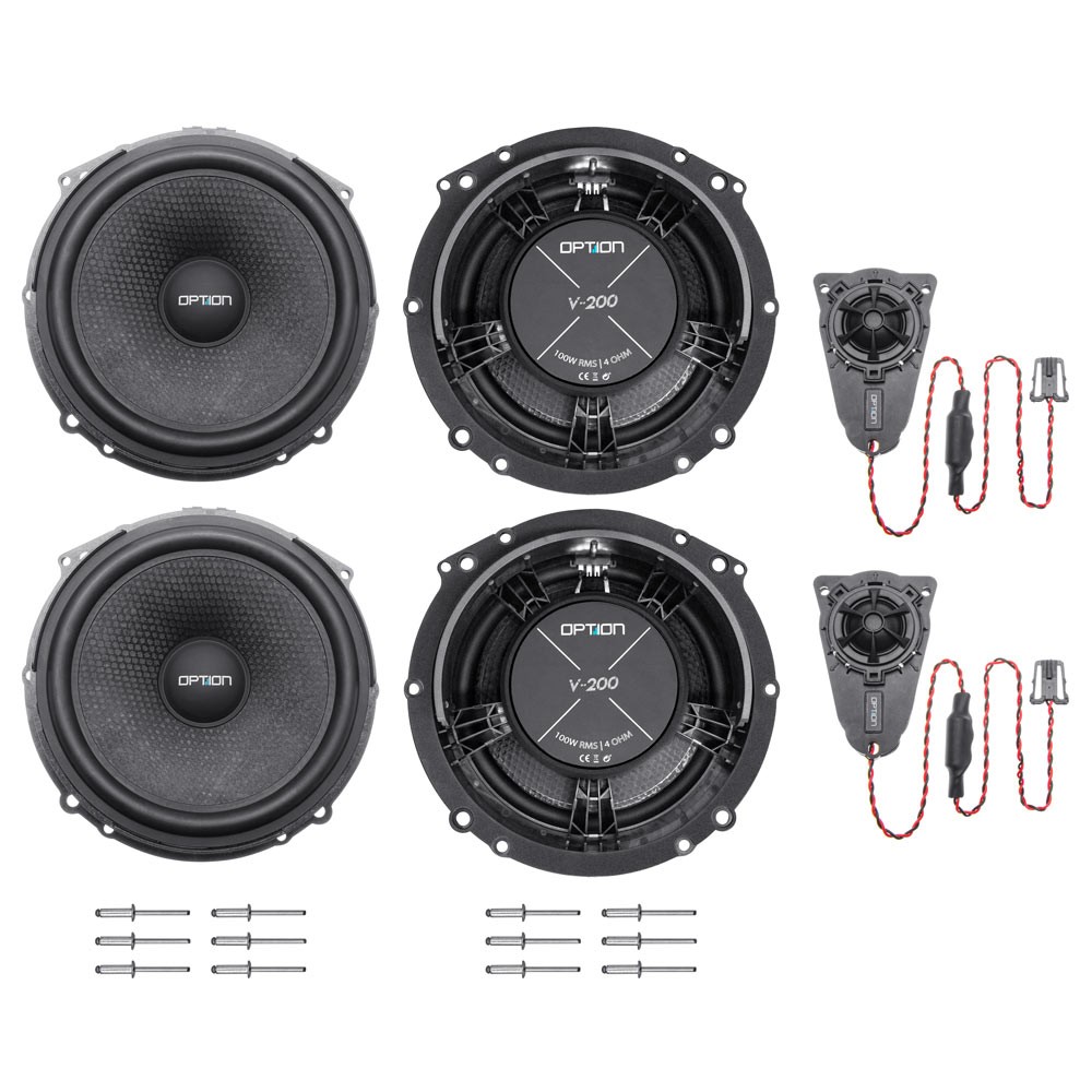 OPTION Plug & Play Front Van Speaker System for VW T5/T6