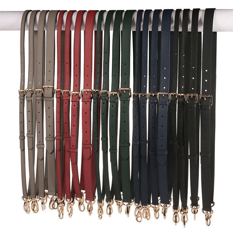 Genuine Leather Shoulder Crossbody Handbag Belt Handle Adjustable Bag Strap