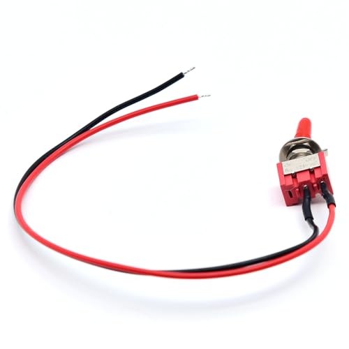 Mini Toggle Switch 4PCS 2 Position 2 Pin Latching Toggle Switch ON/Off with