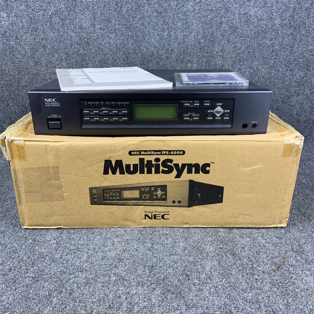 NEC Multisync IPS-4000Q Image Processor Line Quadrupler w/ Manual & Box WORKS