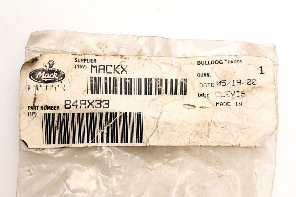 Mack 84AX33 Clevis NOS