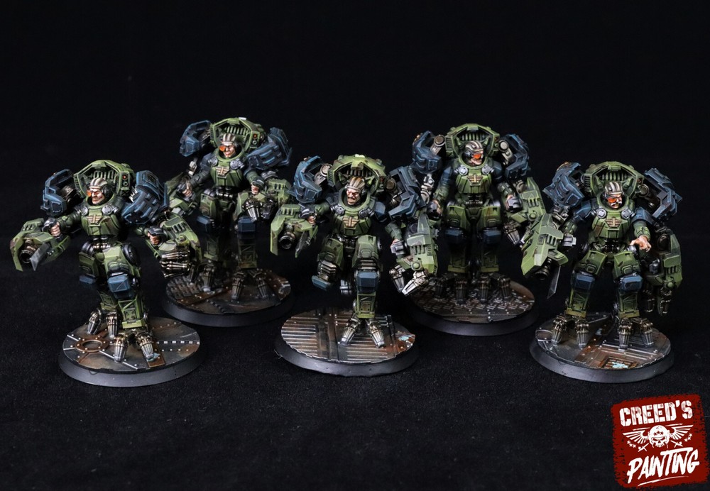 Thor Battlesuits - Runds' Guard Heavy Infantry Squad - Sci-fi Human Battlesuits.