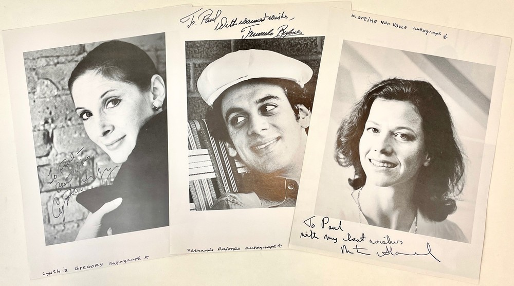 DANCE Signed title pages & signed documents FONTEYN, TALLCHIEF, BARYSHNIKOV ETC