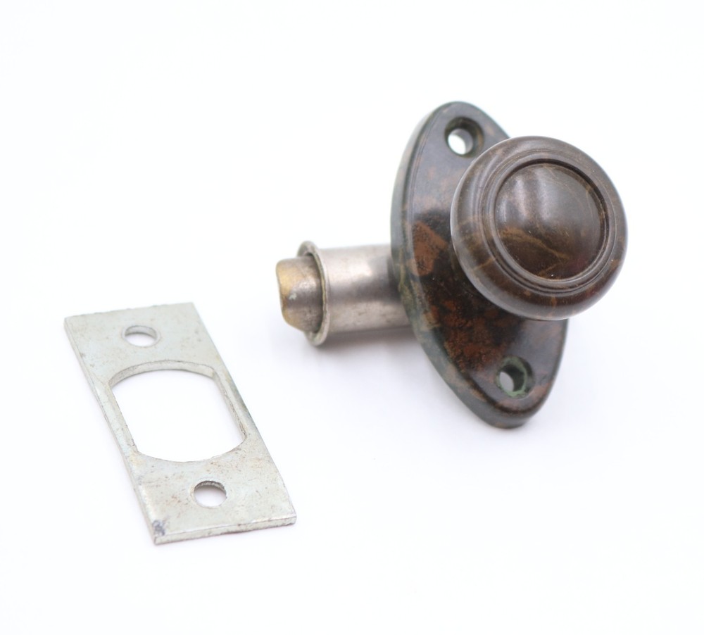 Vintage Brown Privacy Door Deadbolt Latch