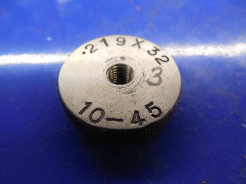 BUDGET 0.219 32 SOLID THREAD RING GAGE .219  .219-32 .2190 QUALITY INSPECTION