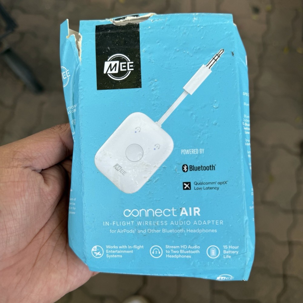 MEE audio Connect Air in-Flight Bluetooth Wireless Audio Transmitter Adapter