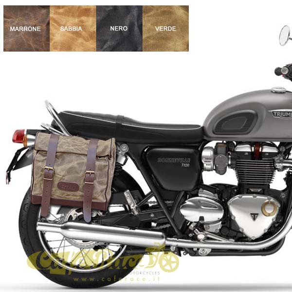 Large Right Quick Release Bag Kit Black for Triumph T120 LC from 2017