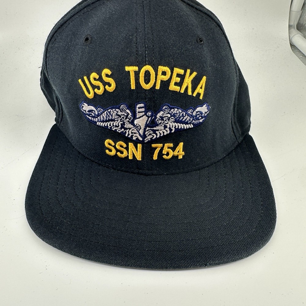 USS TOPEKA SSN-754 Blue Snap-back Cap