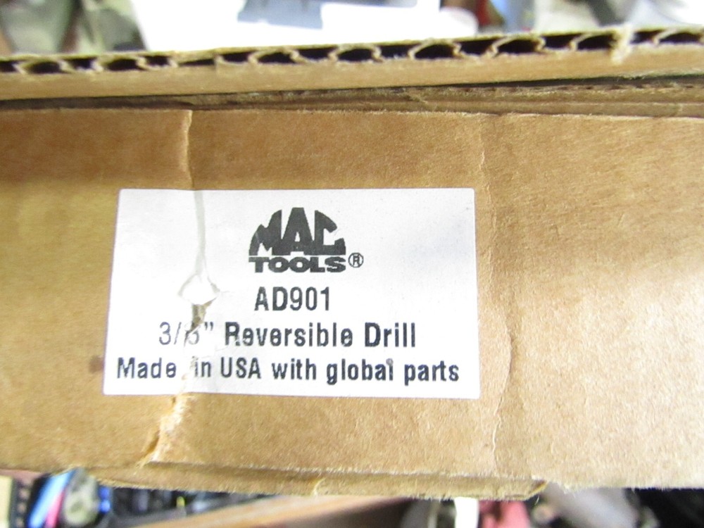 MAC Tools AD901 Reversible Air Drill Pneumatic 3/8" Keyless Chuck