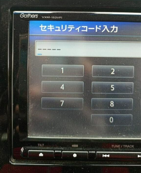 For Honda Gathers VXM-152VFi Unlock Code Password Unlock Theft Code