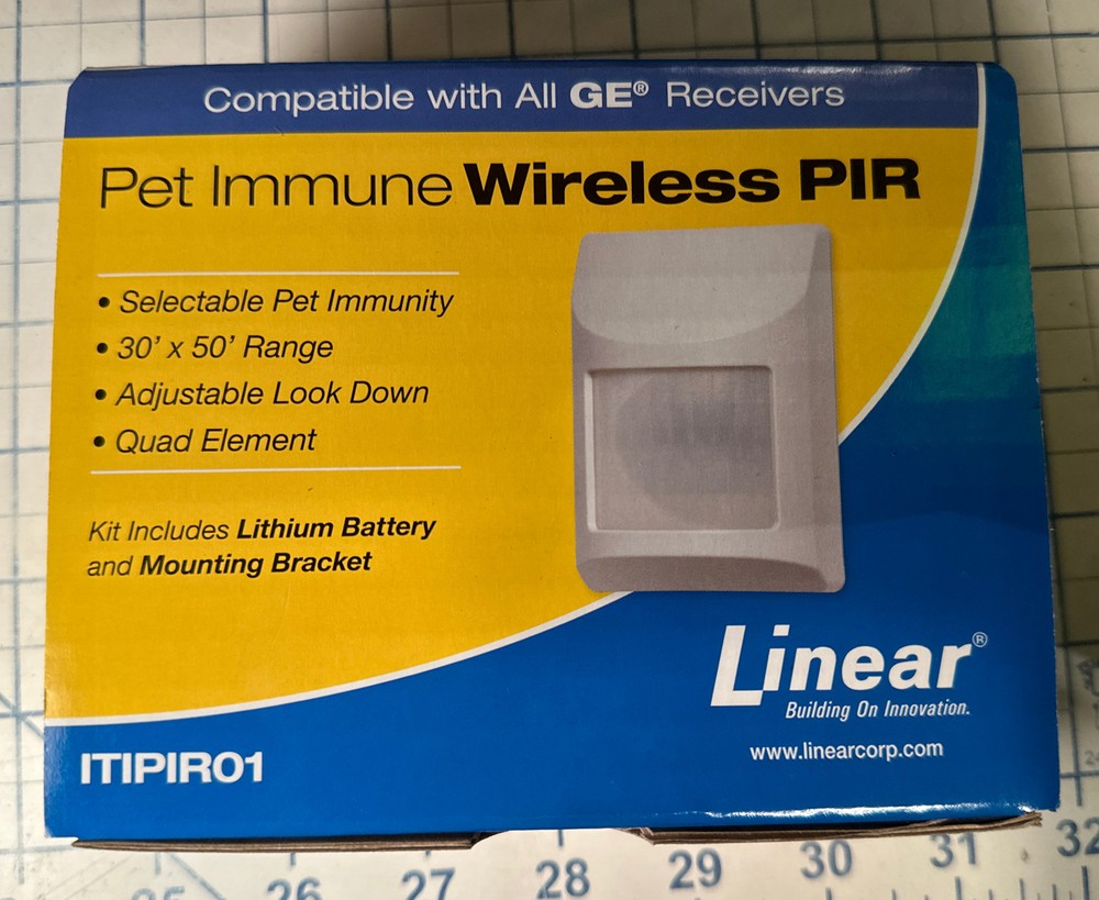 Linear ITIPIR01 Supervised Wireless Motion Detector with Pet Immunity