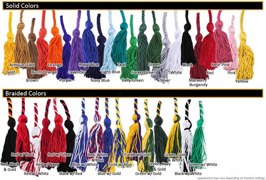 Graduation Cords Solid Color