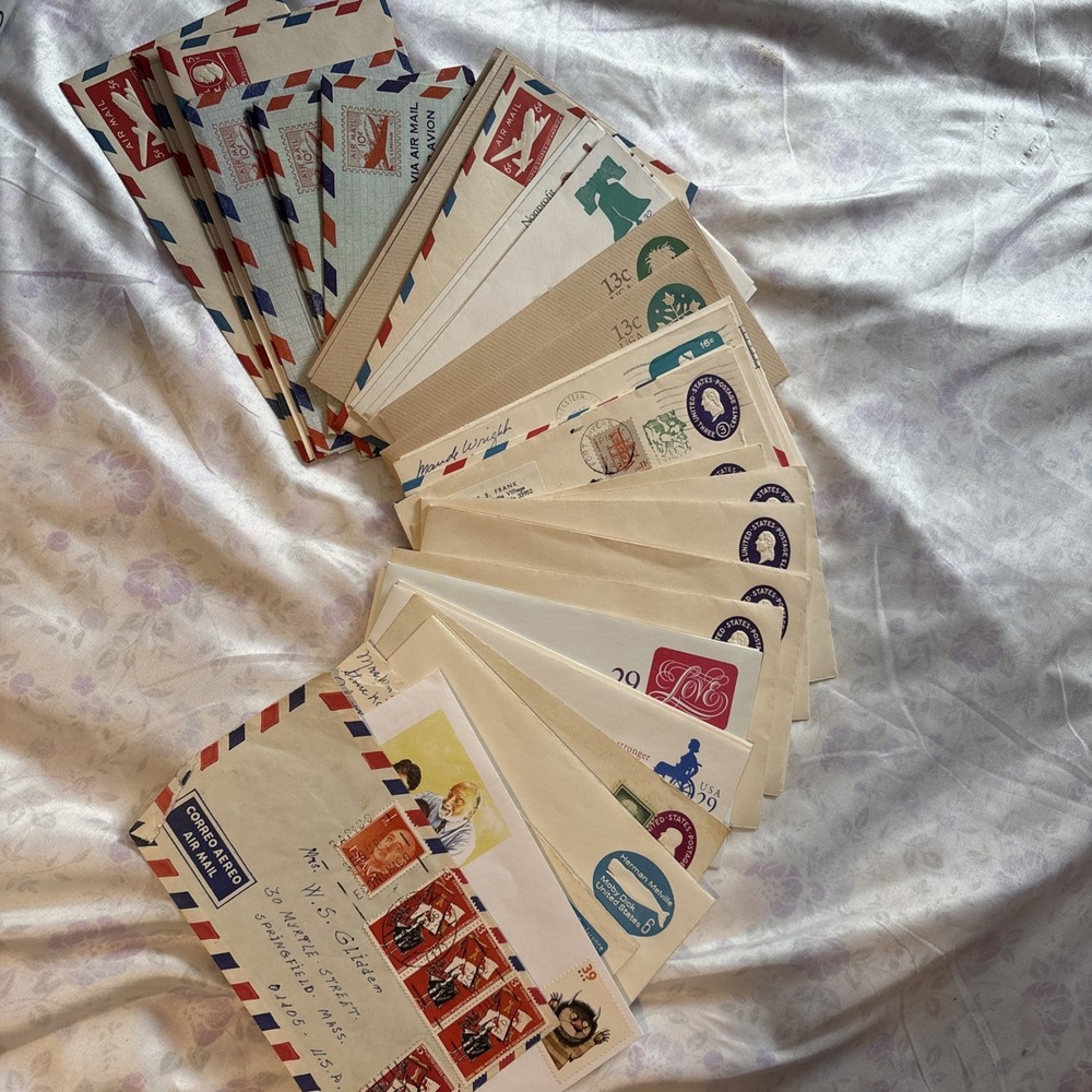 Assorted Postal Envelopes Mostly Unused Some Very Old! See Photos