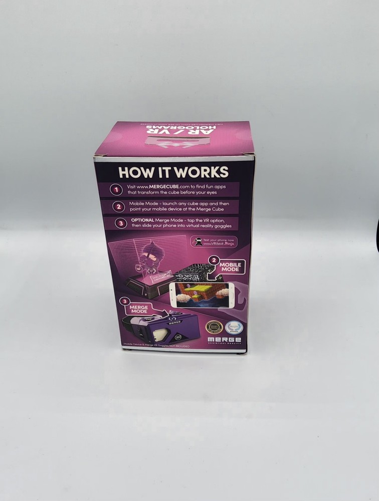 MERGE Cube Augmented Reality STEM Tool Use Your Phone AR/VR Holograms