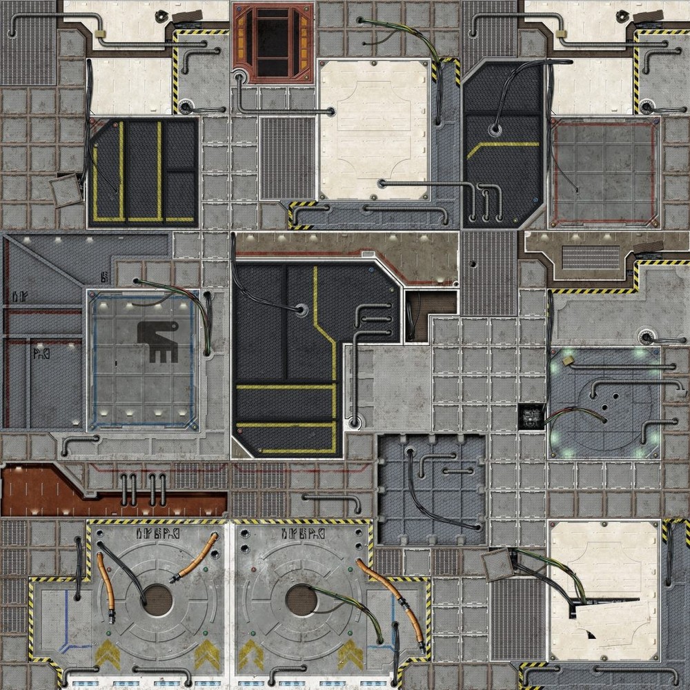 Battle Systems Galactic Gaming Mat 2×2' Terrain Sci Fi