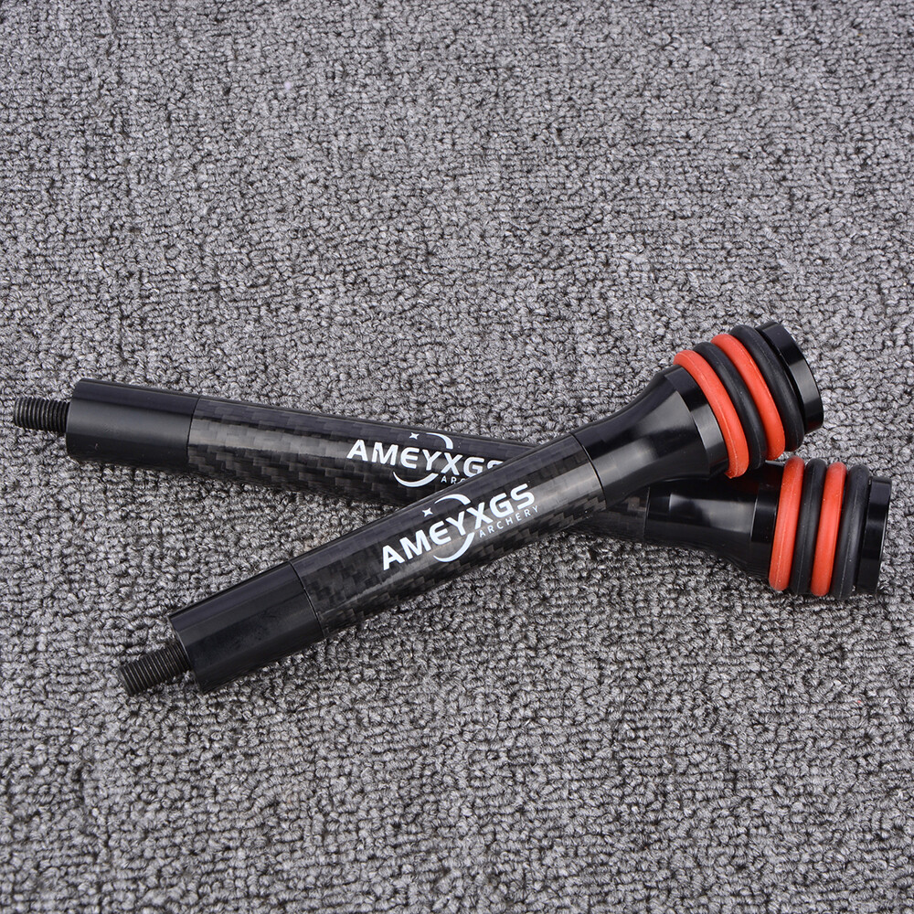 6-12'' Compound Bow Stabilizer Shock Absorber Silencer Hunting Shooting Target