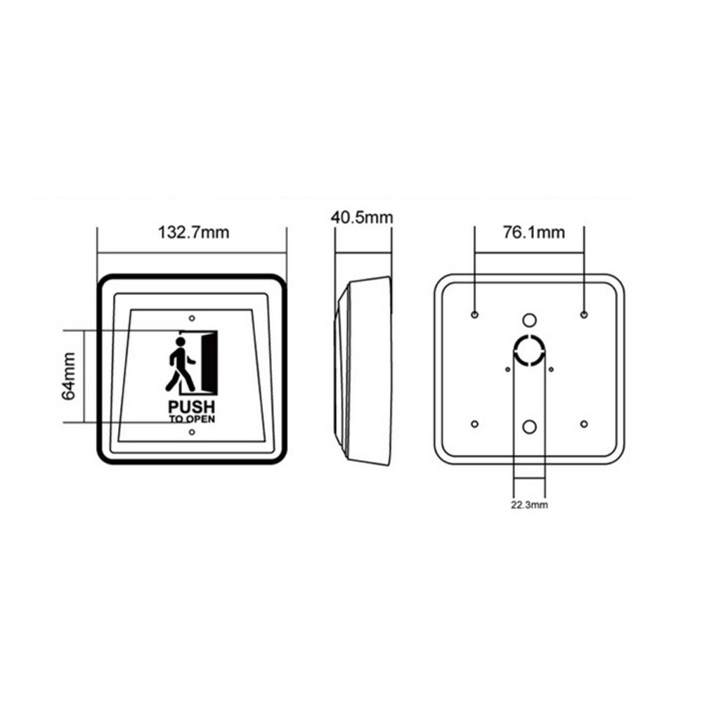 DC12-24V Disabled/Handicap Door Access Control Button/Exit Switch/Push Button