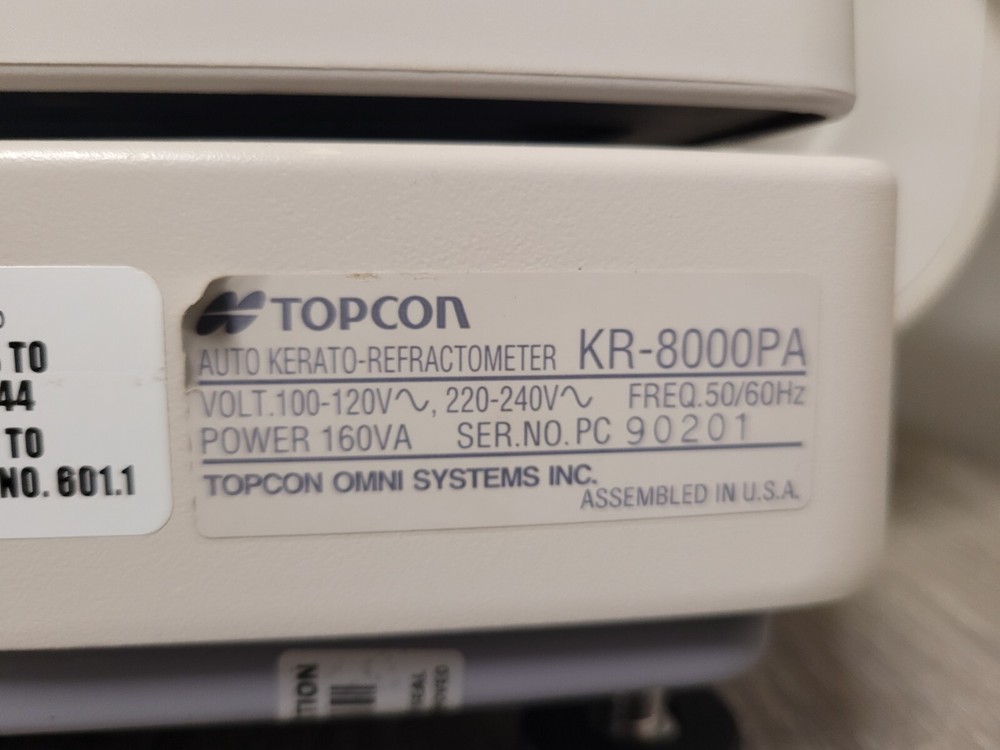 Topcon KR-8000PA Autorefractor / Topographer **USED** **Needs Calibration**