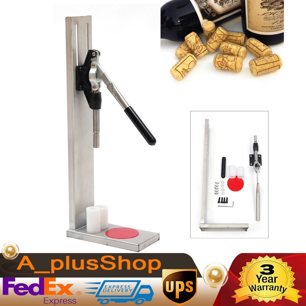 Manual Wine Bottle Corker Hand Wine Bottle Corking Inserting Stopper Tool 2 POM