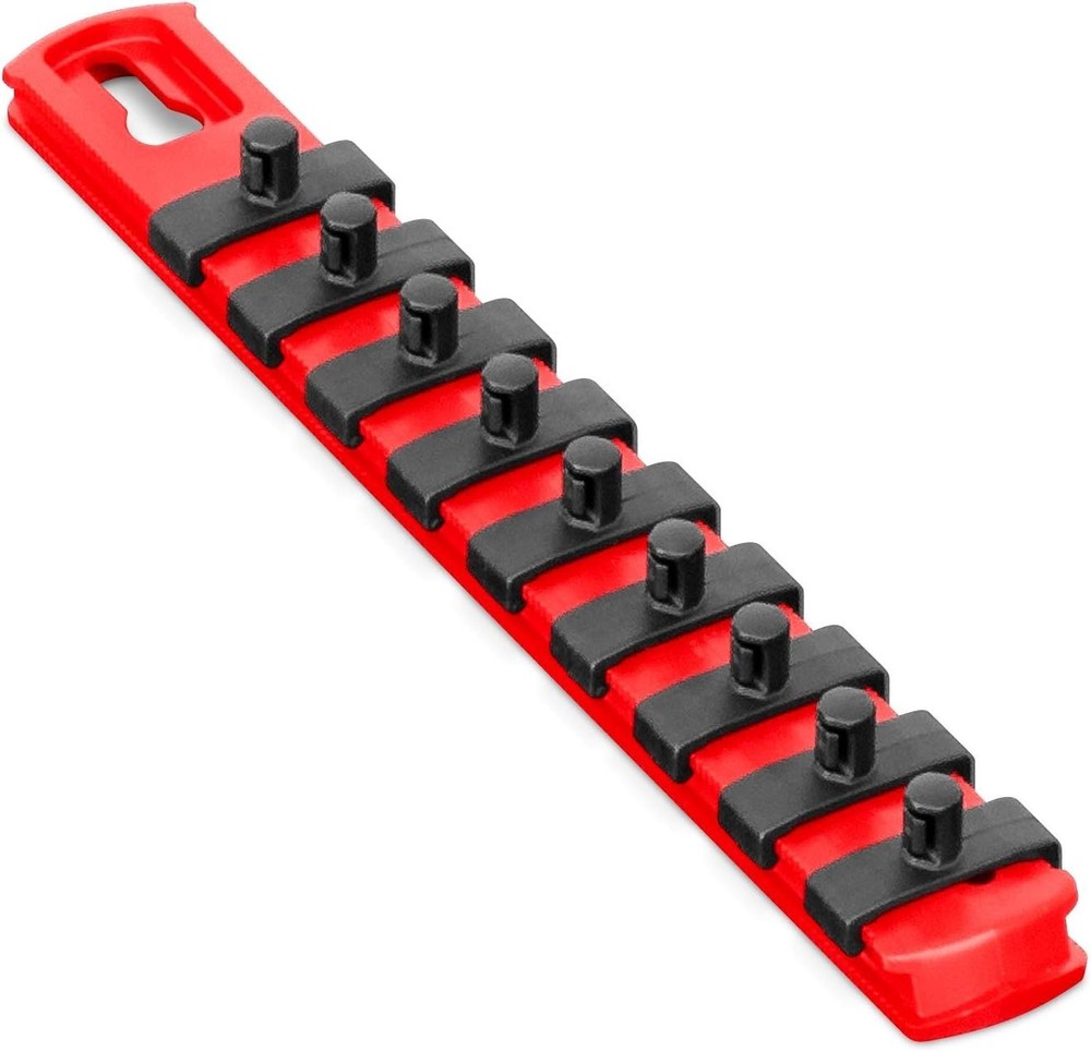 8-Inch Universal Socket Organizer with Twist Lock Clips – Organized & Accessible