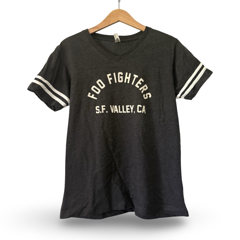 Foo Fighters SF Valley CA Vneck Shirt Size Medium