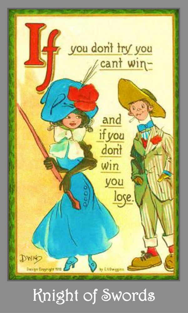 Comic Tarot deck. Vintage fortune teller tarot cards