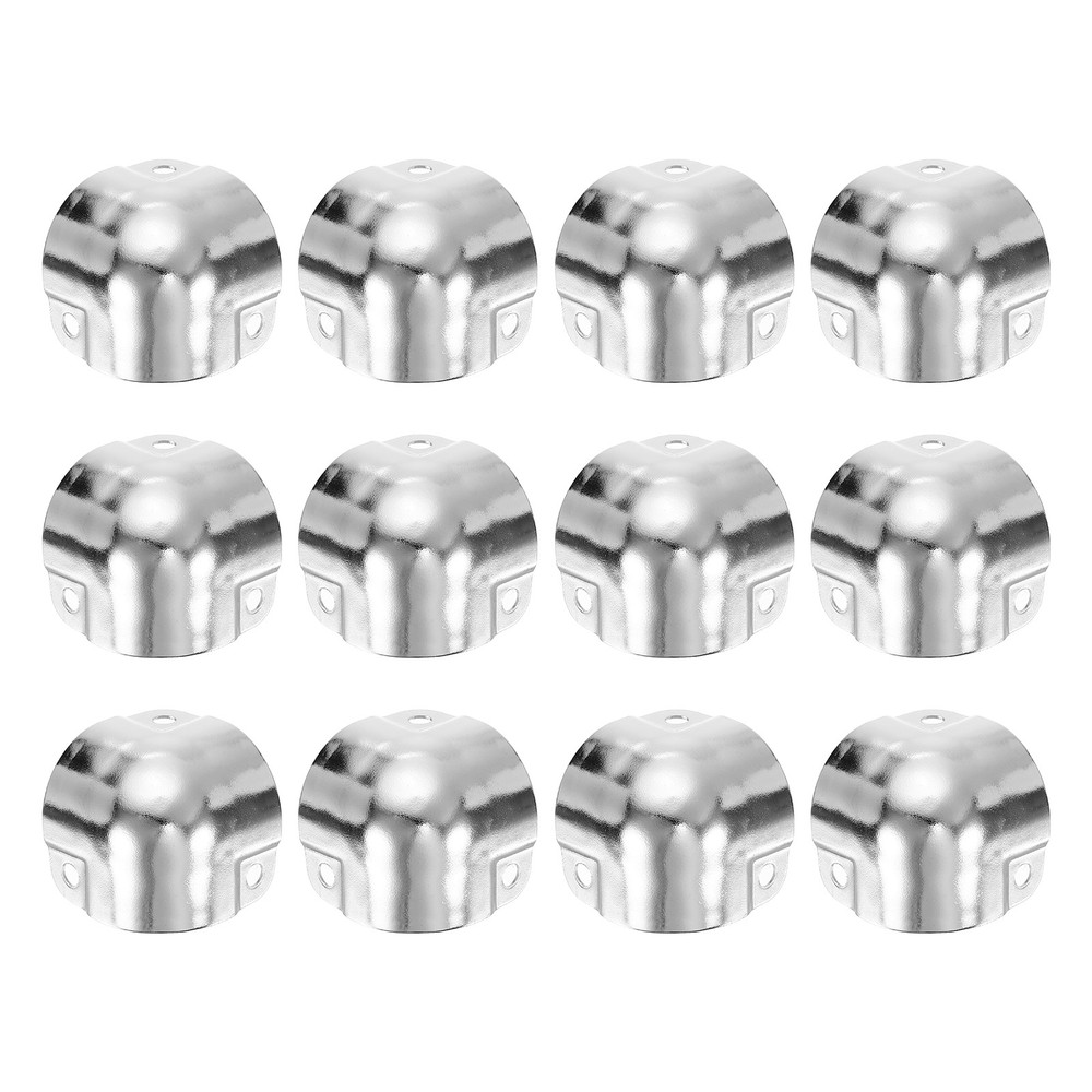 12 Pcs 26mm Decorative Furniture Corner Edges Protector Silver