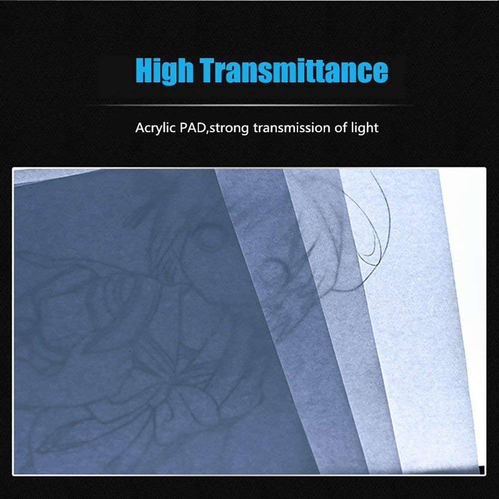 Dimmable A5 Portable LED Tracing Light Box with USB Cable for Drawing