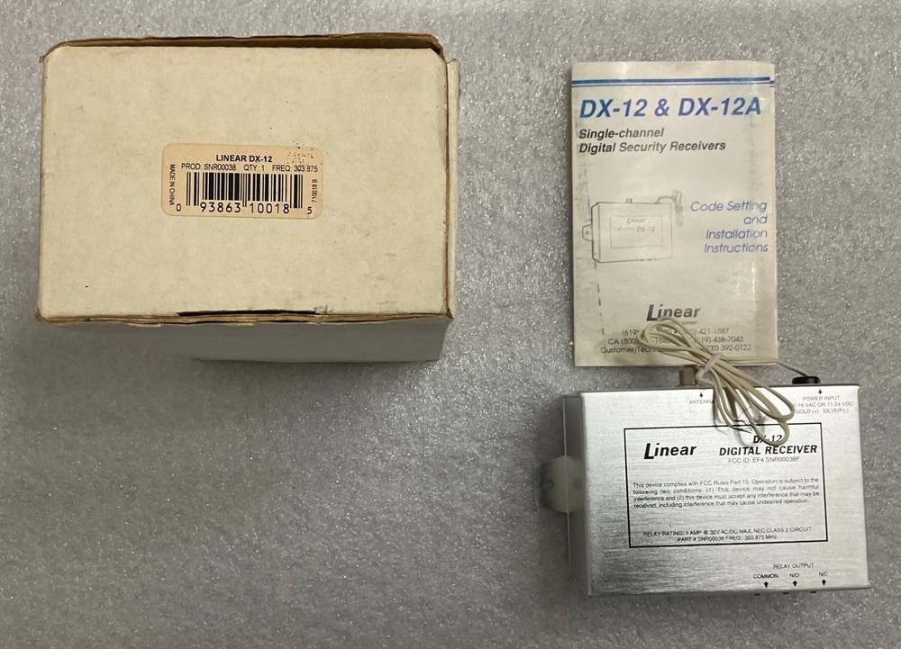 Linear DX-12 Digital Receiver Access Control Receiver