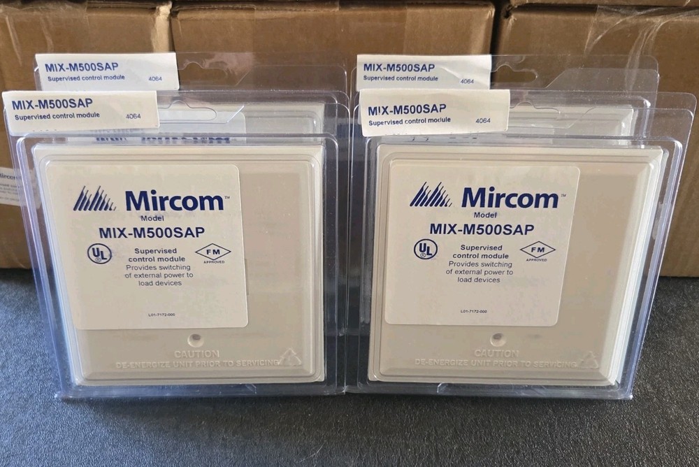 MIRCOM MIX-M500SAP SUPERVISED CONTROL MODULE - BRAND NEW - "WHITE" - 84 AVAIL.